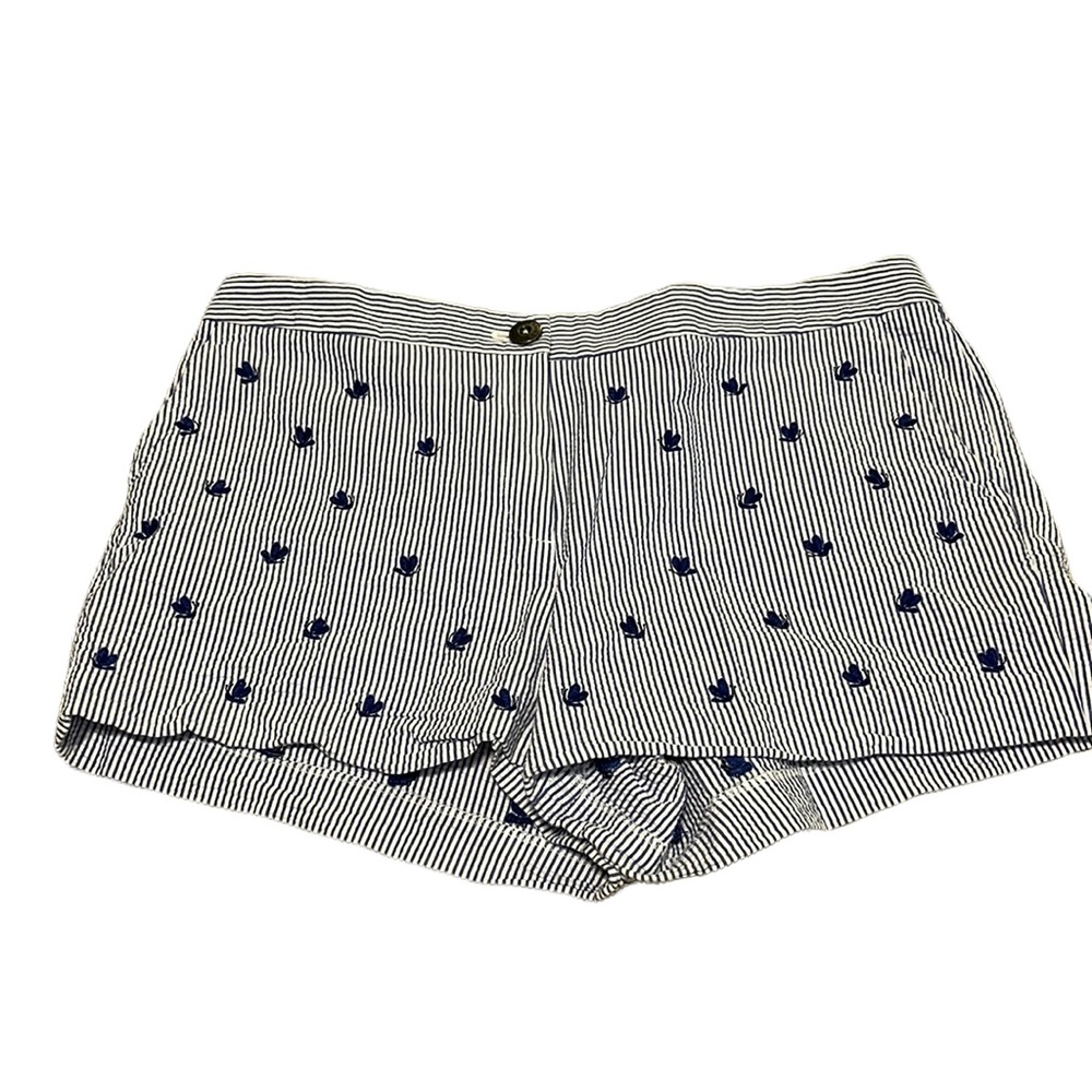 Brooks Brothers blue striped sear sucker butterfly shorts size 12